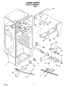 03 - Liner Parts parts for Roper Refrigerator RT18SKXRD00 from AppliancePartsPros.com