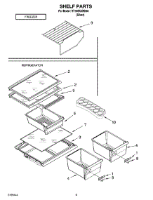 05 - Shelf Parts, Optional Parts parts for Roper Refrigerator RT18SKXRD00 from AppliancePartsPros.com