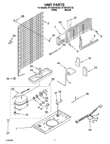 04 - Unit Parts parts for Roper Refrigerator RT18VKXKT03 from AppliancePartsPros.com