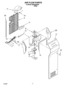 10 - Air Flow Parts parts for Roper Refrigerator RS25AGXNQ01 from AppliancePartsPros.com