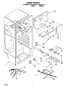 03 - Liner Parts parts for Roper Refrigerator RT18VKXKQ03 from AppliancePartsPros.com
