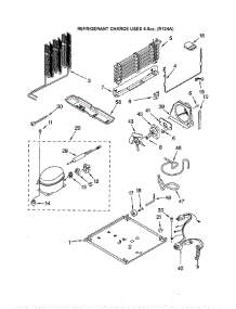 Unit parts for Roper Refrigerator RT18AKXKQ07 from AppliancePartsPros.com