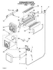 05 - Icemaker Parts parts for Roper Refrigerator RT21LMXKT04 from AppliancePartsPros.com