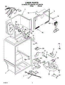 03 - Liner Parts parts for Roper Refrigerator RT21LMXKQ04 from AppliancePartsPros.com