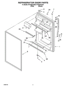 04 - Refrigerator Door Parts parts for Roper Refrigerator RT18DKXKT06 from AppliancePartsPros.com