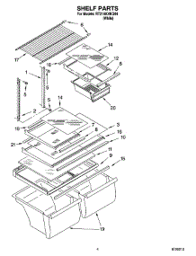 03 - Shelf Parts parts for Roper Refrigerator RT21AKXKQ04 from AppliancePartsPros.com