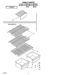 05 - Shelf Parts, Optional Parts parts for Roper Refrigerator RT16DKXKQ03 from AppliancePartsPros.com