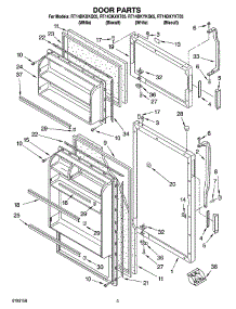 02 - Door Parts parts for Roper Refrigerator RT14DKYKQ05 from AppliancePartsPros.com