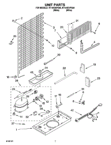 04 - Unit Parts parts for Roper Refrigerator RT14HDYPQ02 from AppliancePartsPros.com