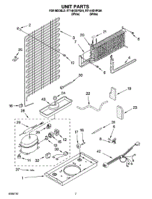 04 - Unit Parts parts for Roper Refrigerator RT14HDXPQ01 from AppliancePartsPros.com