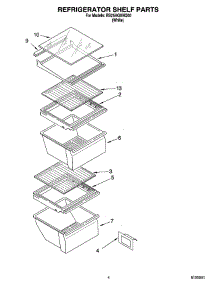 03 - Refrigerator Shelf Parts parts for Roper Refrigerator RS25AGXNQ00 from AppliancePartsPros.com