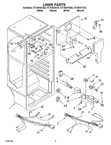03 - Liner Parts parts for Roper Refrigerator RT14DKXKT05 from AppliancePartsPros.com
