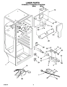 03 - Liner Parts parts for Roper Refrigerator RT14HDXPQ02 from AppliancePartsPros.com