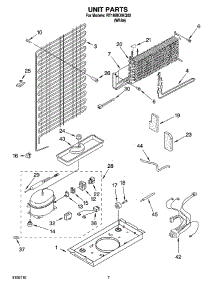 04 - Unit Parts parts for Roper Refrigerator RT18BKXKQ02 from AppliancePartsPros.com