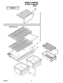 05 - Shelf Parts, Optional Parts parts for Roper Refrigerator RT18BKXKQ02 from AppliancePartsPros.com