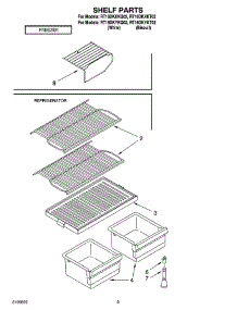 05 - Shelf Parts, Optional Parts parts for Roper Refrigerator RT16DKYKQ02 from AppliancePartsPros.com