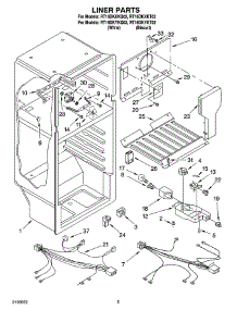 03 - Liner Parts parts for Roper Refrigerator RT16DKYKT02 from AppliancePartsPros.com