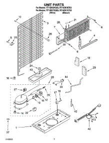 04 - Unit Parts parts for Roper Refrigerator RT16DKYKT02 from AppliancePartsPros.com