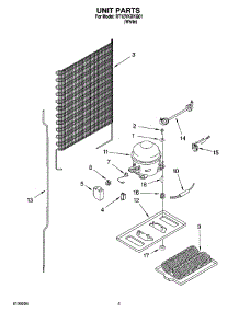 03 - Unit Parts parts for Roper Refrigerator RT12VKXKQ01 from AppliancePartsPros.com