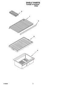 05 - Shelf Parts, Optional Parts (Not Included) parts for Roper Refrigerator RT12VKXKQ01 from AppliancePartsPros.com