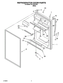 04 - Refrigerator Door Parts parts for Roper Refrigerator RT21SKXLQ02 from AppliancePartsPros.com