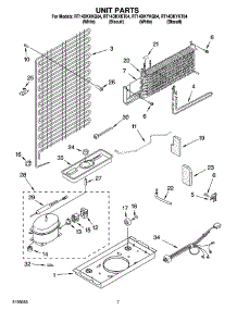 04 - Unit Parts parts for Roper Refrigerator RT14DKXKQ04 from AppliancePartsPros.com