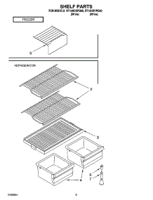 05 - Shelf Parts, Optional Parts (Not Included) parts for Roper Refrigerator RT14HDXPQ00 from AppliancePartsPros.com