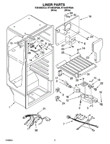 03 - Liner Parts parts for Roper Refrigerator RT14HDYPQ00 from AppliancePartsPros.com