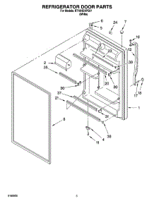 04 - Refrigerator Door Parts parts for Roper Refrigerator RT18HDXPQ01 from AppliancePartsPros.com