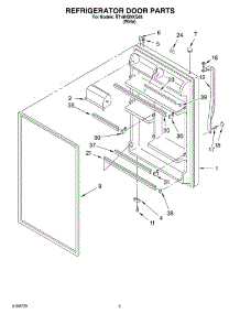 04 - Refrigerator Door Parts parts for Roper Refrigerator RT18HDXKQ03 from AppliancePartsPros.com