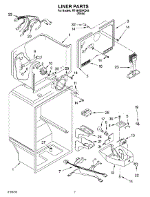 05 - Liner Parts parts for Roper Refrigerator RT18HDXKQ03 from AppliancePartsPros.com