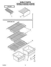 05 - Shelf Parts, Optional Parts parts for Roper Refrigerator RT14DKXKZ03 from AppliancePartsPros.com