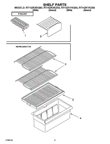 05 - Shelf Parts, Optional Parts parts for Roper Refrigerator RT14ZKYKQ03 from AppliancePartsPros.com