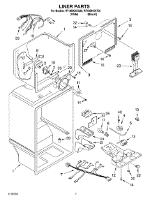 05 - Liner Parts parts for Roper Refrigerator RT18DKXKQ05 from AppliancePartsPros.com