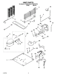 06 - Unit Parts, Optional Parts parts for Roper Refrigerator RT18DKXKQ05 from AppliancePartsPros.com