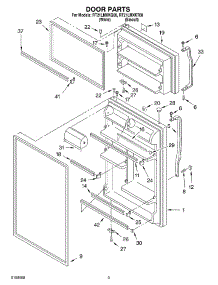 02 - Door Parts parts for Roper Refrigerator RT21LMXKT08 from AppliancePartsPros.com