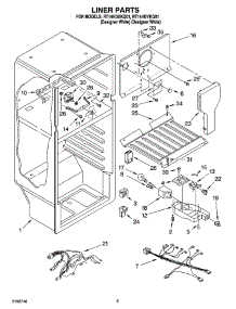 03 - Liner Parts parts for Roper Refrigerator RT14HDXKQ01 from AppliancePartsPros.com