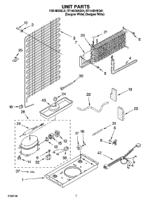 04 - Unit Parts parts for Roper Refrigerator RT14HDXKQ01 from AppliancePartsPros.com