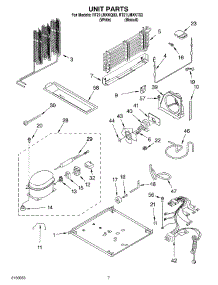04 - Unit Parts parts for Roper Refrigerator RT21LMXKT03 from AppliancePartsPros.com