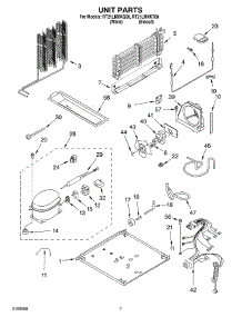 04 - Unit Parts parts for Roper Refrigerator RT21LMXKQ08 from AppliancePartsPros.com