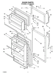 02 - Door Parts parts for Roper Refrigerator RT14BKXKQ03 from AppliancePartsPros.com