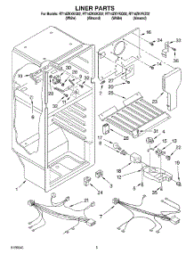 03 - Liner Parts parts for Roper Refrigerator RT14ZKXKQ02 from AppliancePartsPros.com