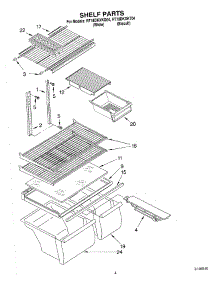 03 - Shelf Parts parts for Roper Refrigerator RT18DKXKQ04 from AppliancePartsPros.com
