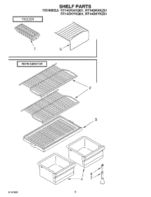 05 - Shelf, Optional parts for Roper Refrigerator RT14DKYKZ01 from AppliancePartsPros.com