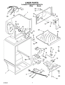 05 - Liner Parts parts for Roper Refrigerator RT18DKXKT04 from AppliancePartsPros.com