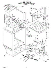 05 - Liner parts for Roper Refrigerator RT21AKXKT02 from AppliancePartsPros.com