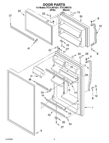 02 - Door parts for Roper Refrigerator RT21LMXKQ01 from AppliancePartsPros.com
