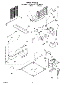 04 - Unit parts for Roper Refrigerator RT21LMXKT02 from AppliancePartsPros.com