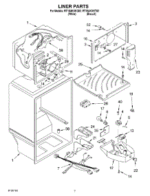 05 - Liner parts for Roper Refrigerator RT18AKXKT02 from AppliancePartsPros.com