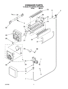 05 - Ice Maker parts for Roper Refrigerator RT21LMXKT01 from AppliancePartsPros.com